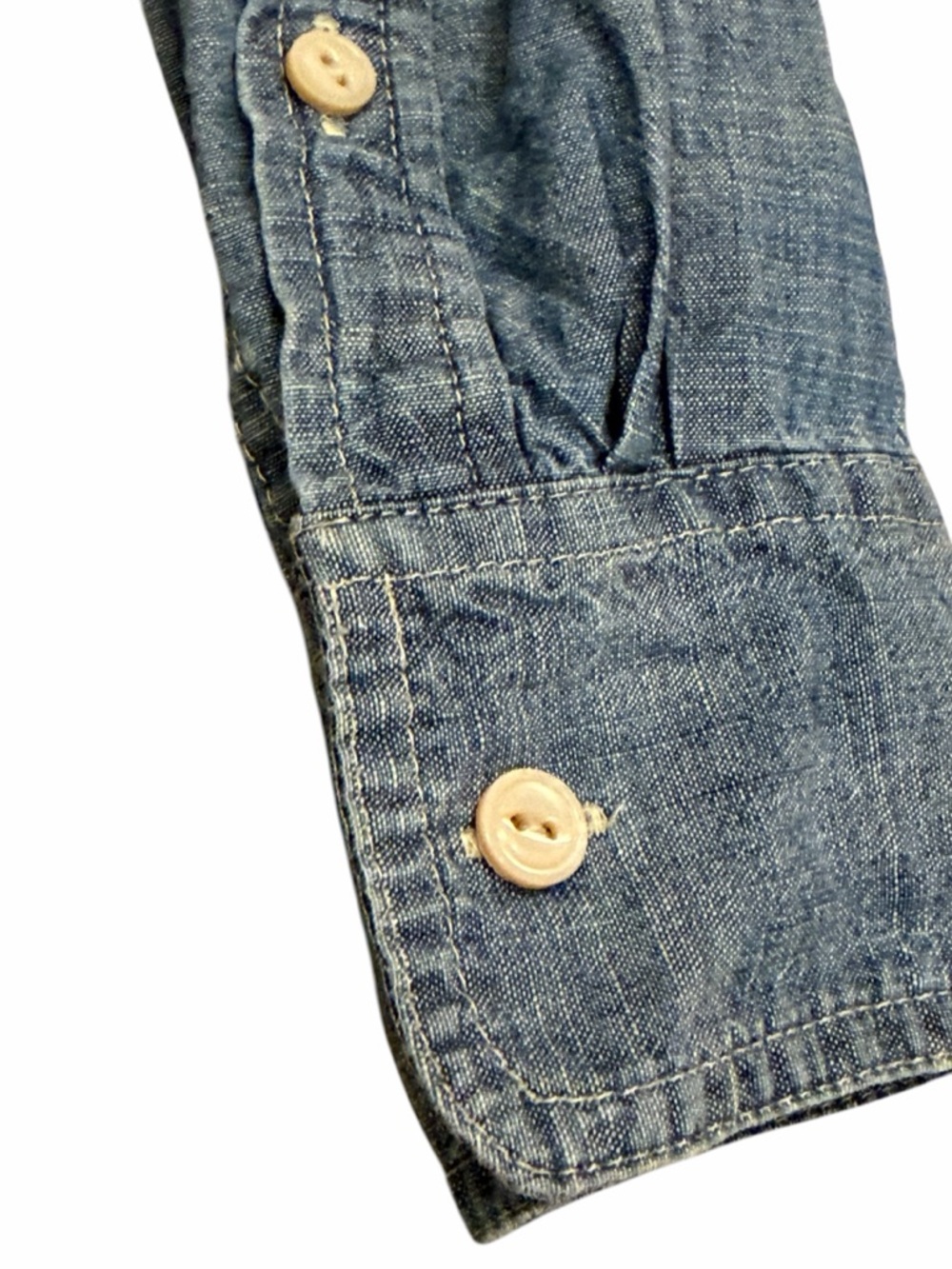 J CREW BUTTON DOWN Blue Long Sleeve Shirt - Great for layering! Size 000 - Picture 4 of 8